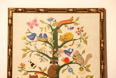 Wool Work Folk Art Embroidery Tree of Life