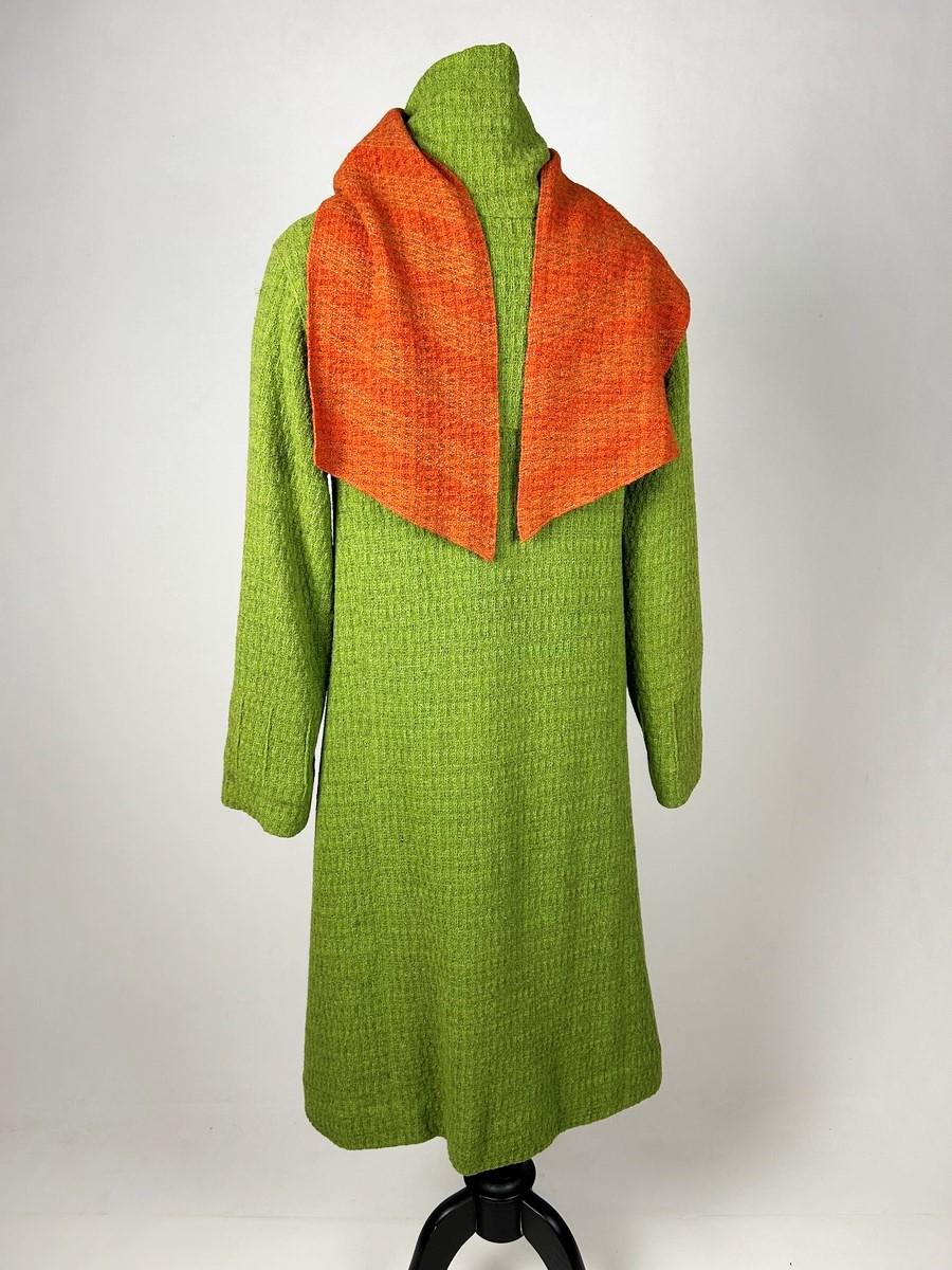 Woolen knitted coat by Jeanne Lanvin Haute Couture N° 44070 - Paris Summer 1934 For Sale 8