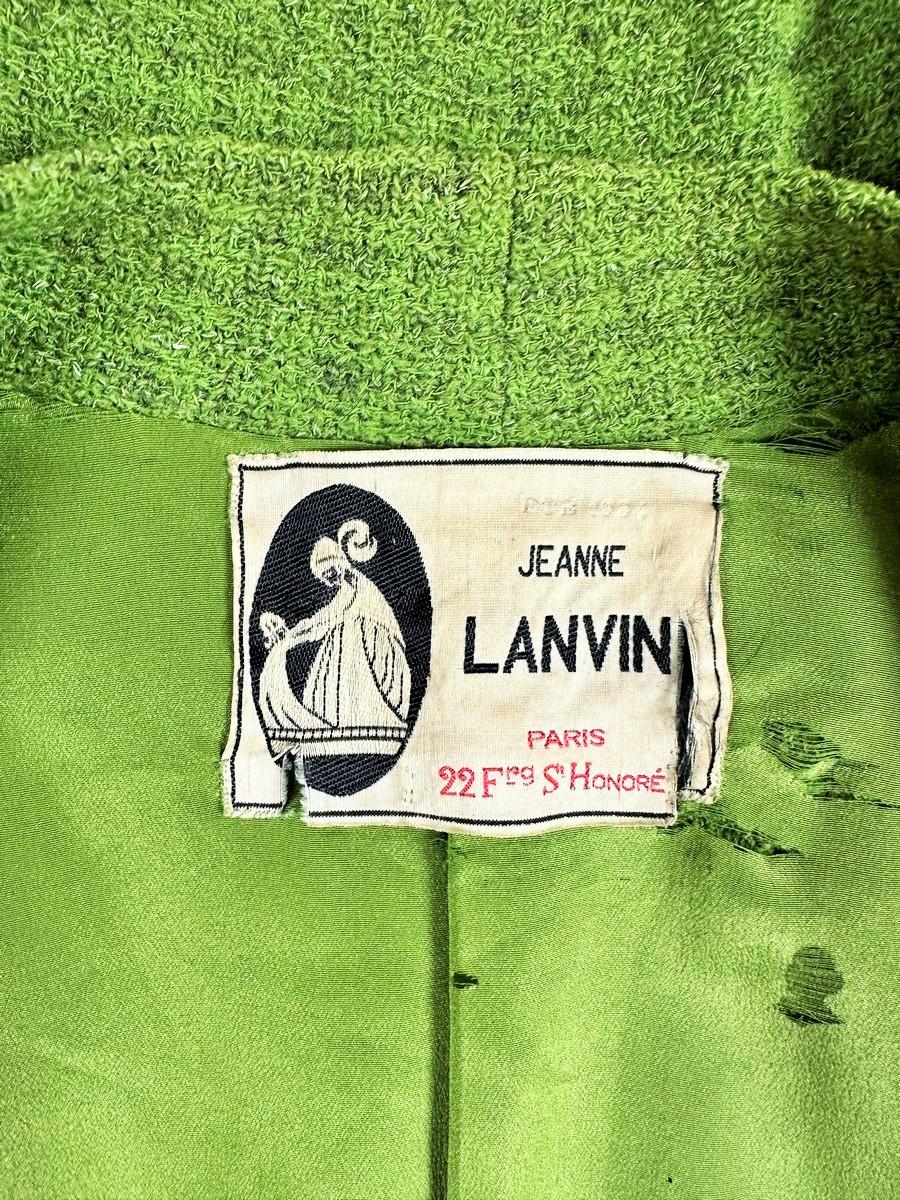 Wollstrickmantel von Jeanne Lanvin Haute Couture N° 44070 - Paris Sommer 1934 im Angebot 13