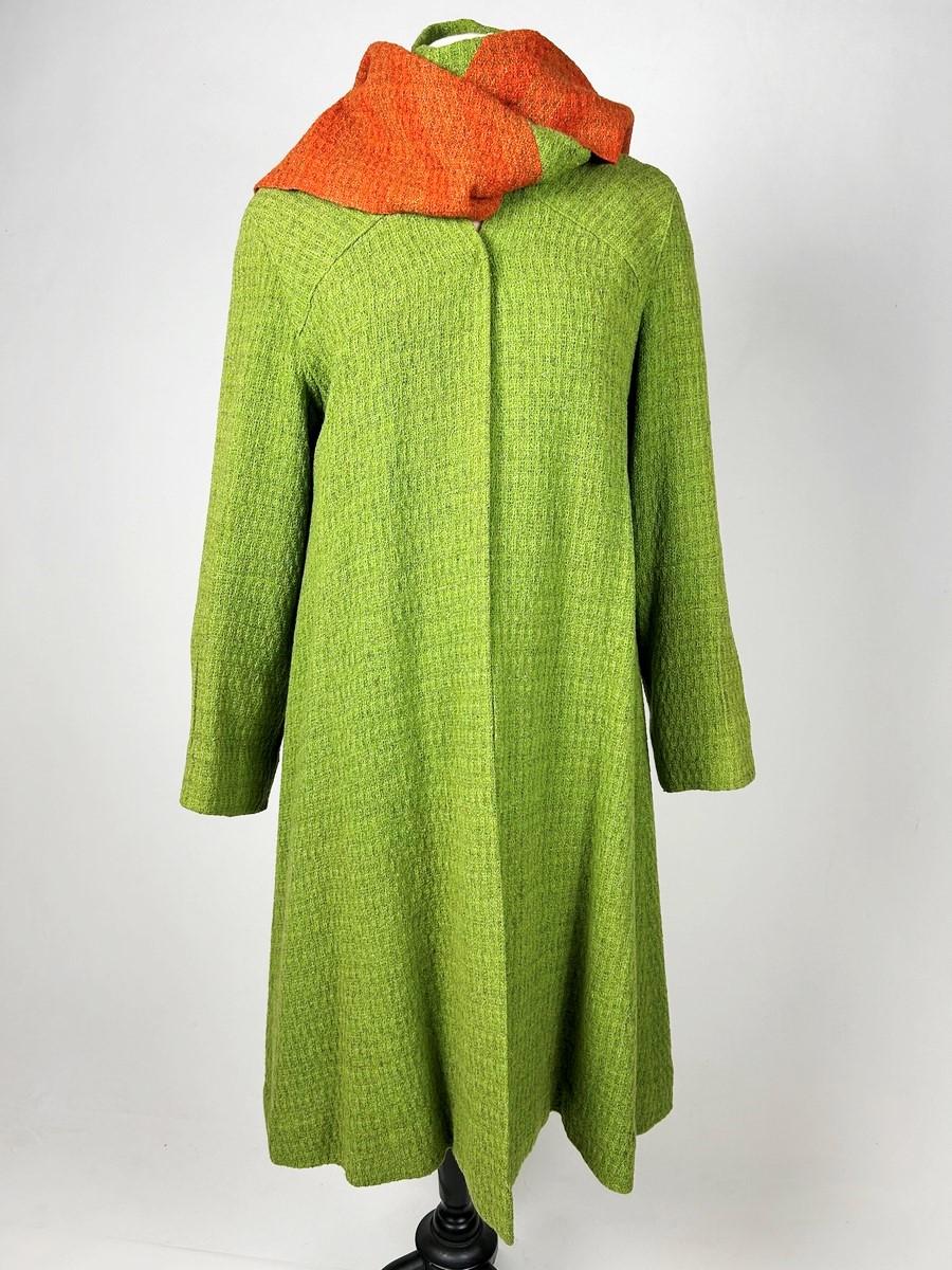 Woolen knitted coat by Jeanne Lanvin Haute Couture N° 44070 - Paris Summer 1934 For Sale 4