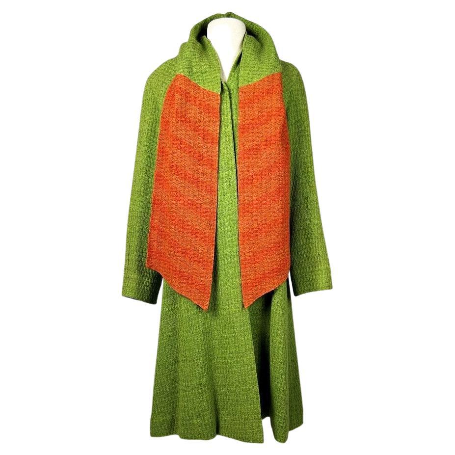 Woolen knitted coat by Jeanne Lanvin Haute Couture N° 44070 - Paris Summer 1934