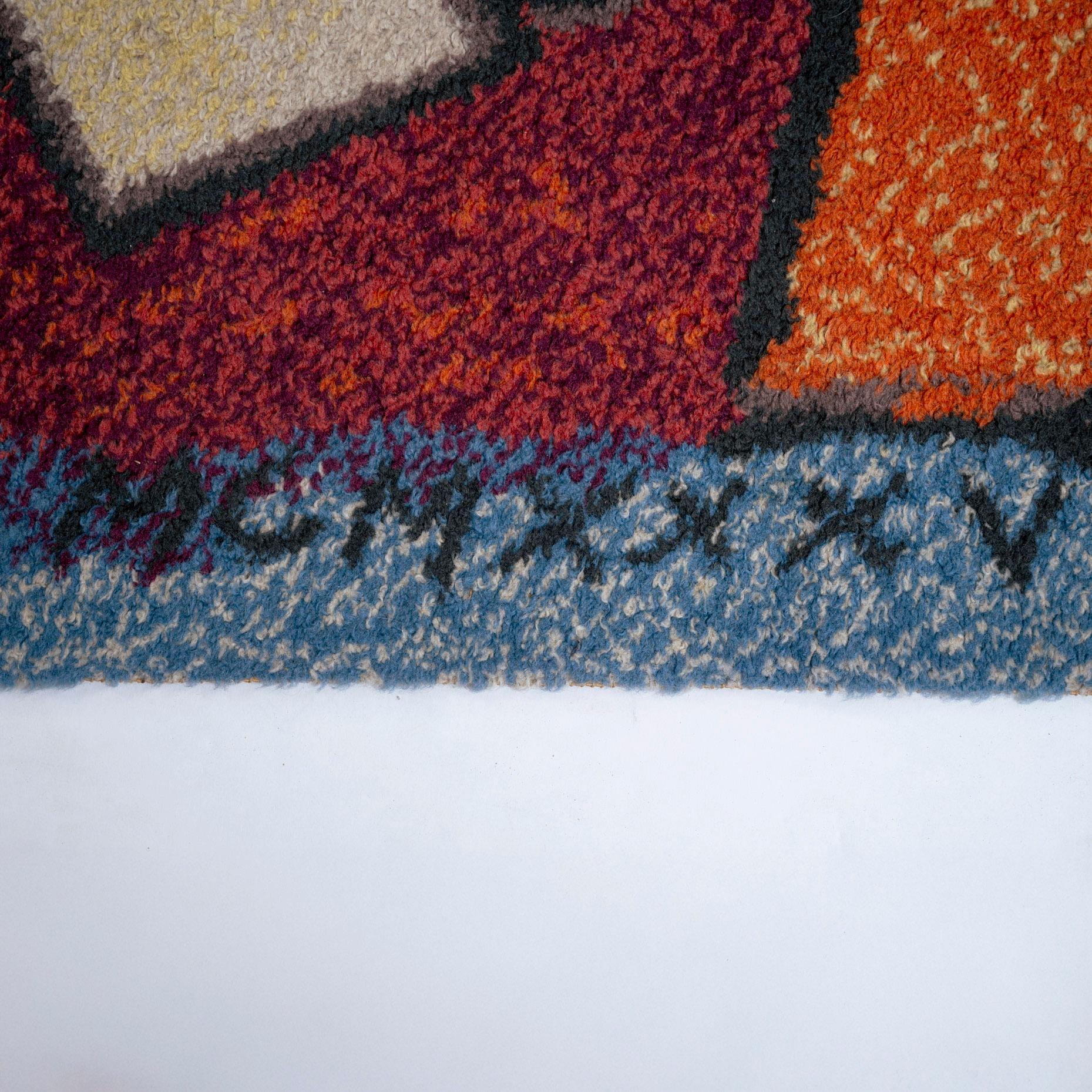 Woolen Pablo Picasso Rug “Run of the Bulls” by Ege Axminster carpets, Denmark For Sale 5