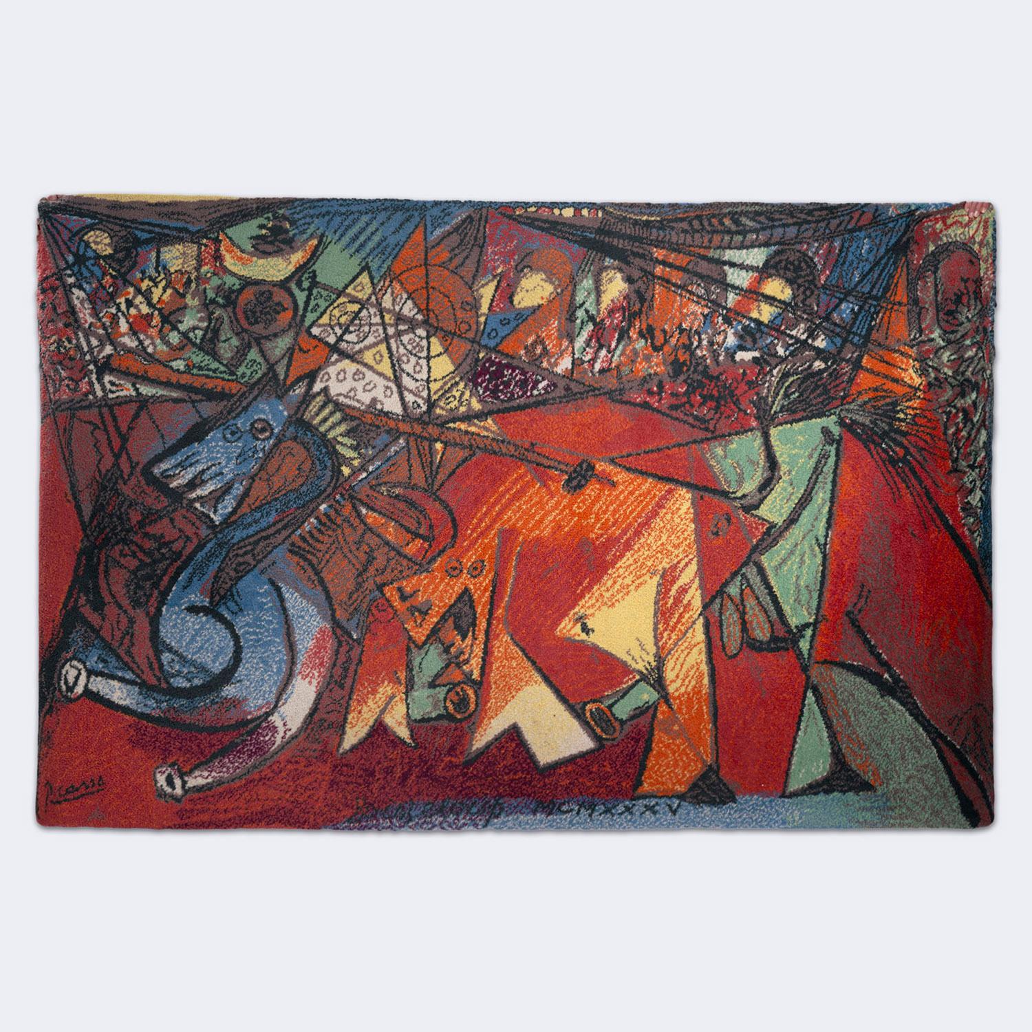 Danish Woolen Pablo Picasso Rug “Run of the Bulls” by Ege Axminster carpets, Denmark For Sale
