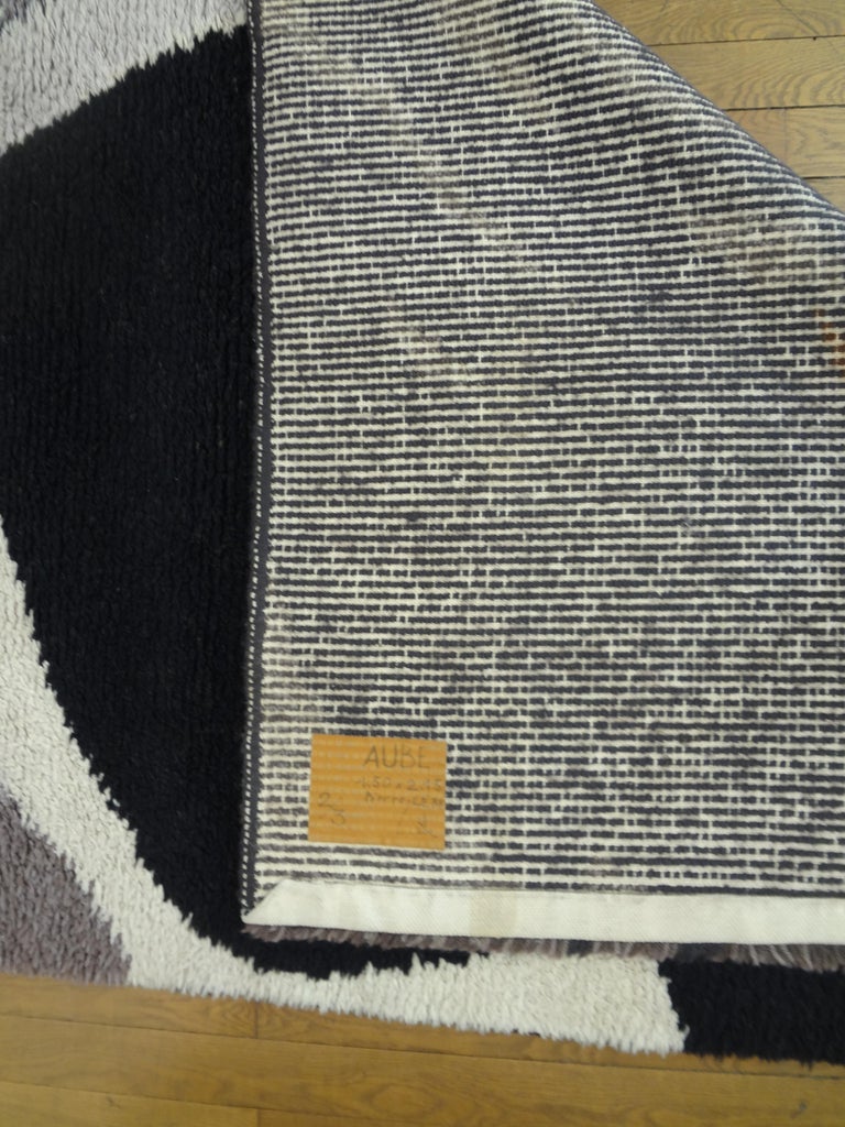 Woolen Rug by Pierre Lebe, France, 1975 For Sale at 1stdibs