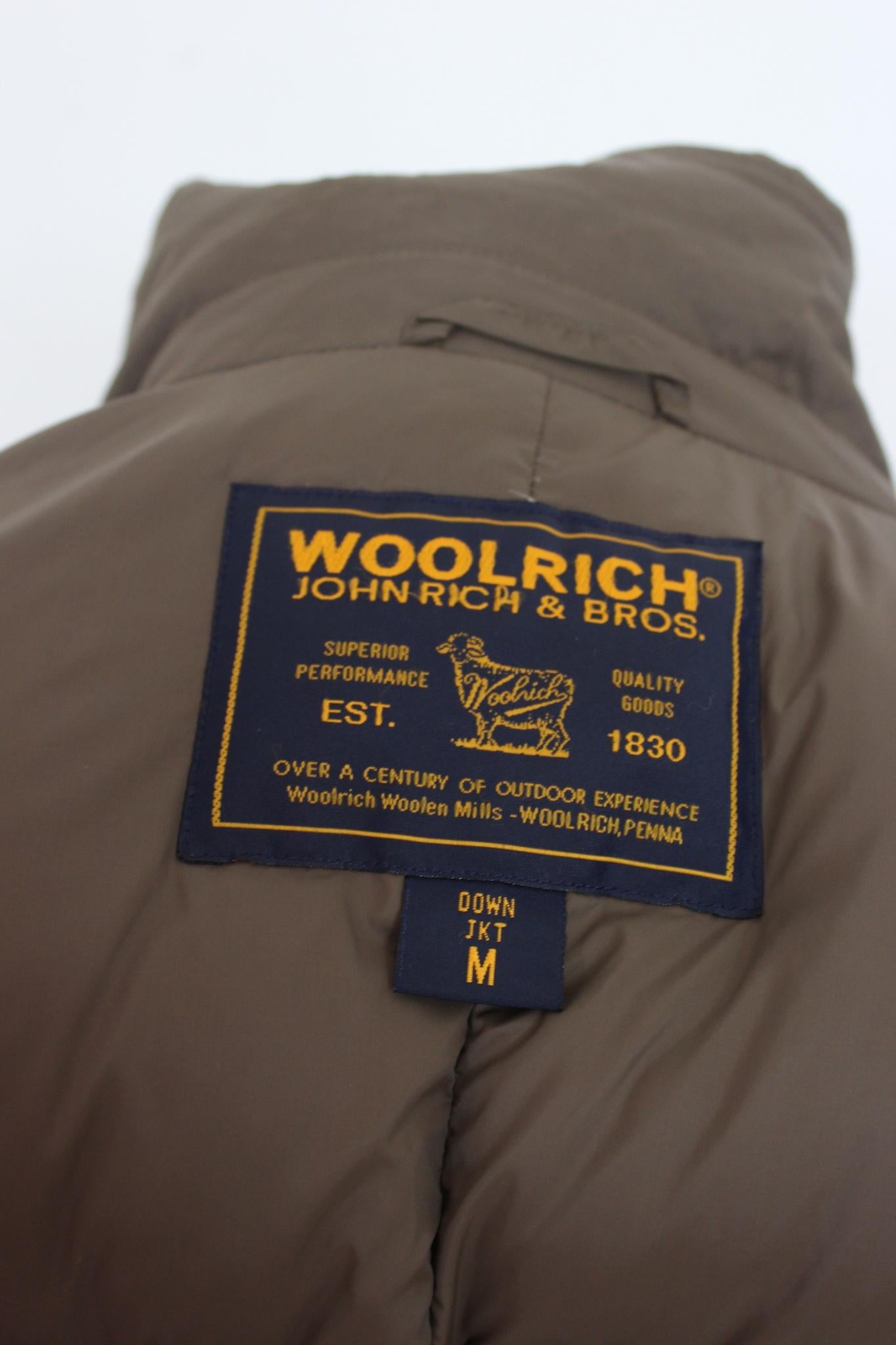 Woolrich Brown Goose Down Jacket 2000s For Sale 5