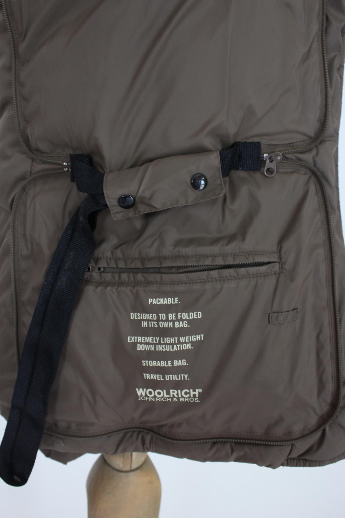 Woolrich Brown Goose Down Jacket 2000s For Sale 3