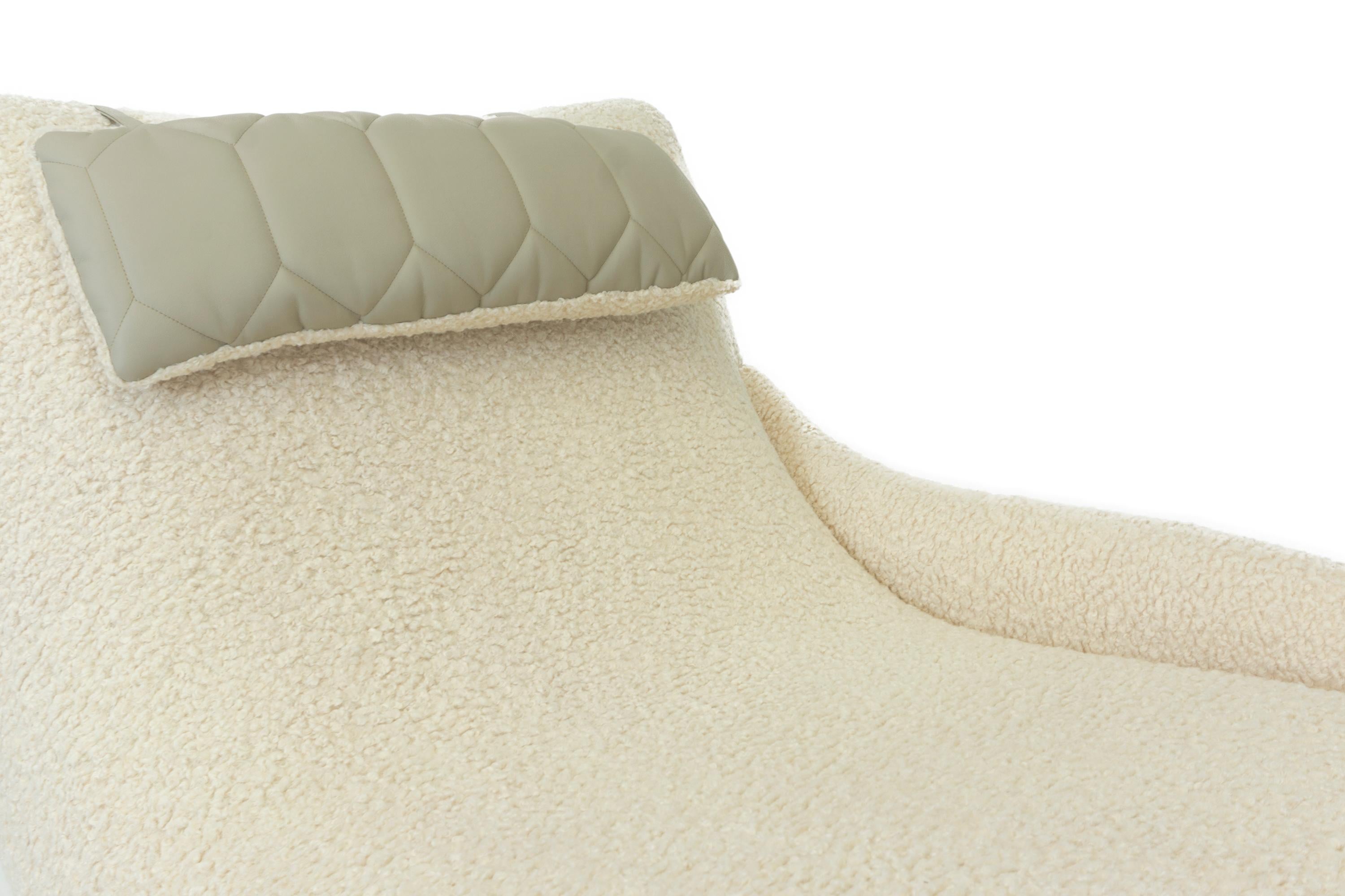 Moderne Chaiselongue aus Wolle im Angebot 8