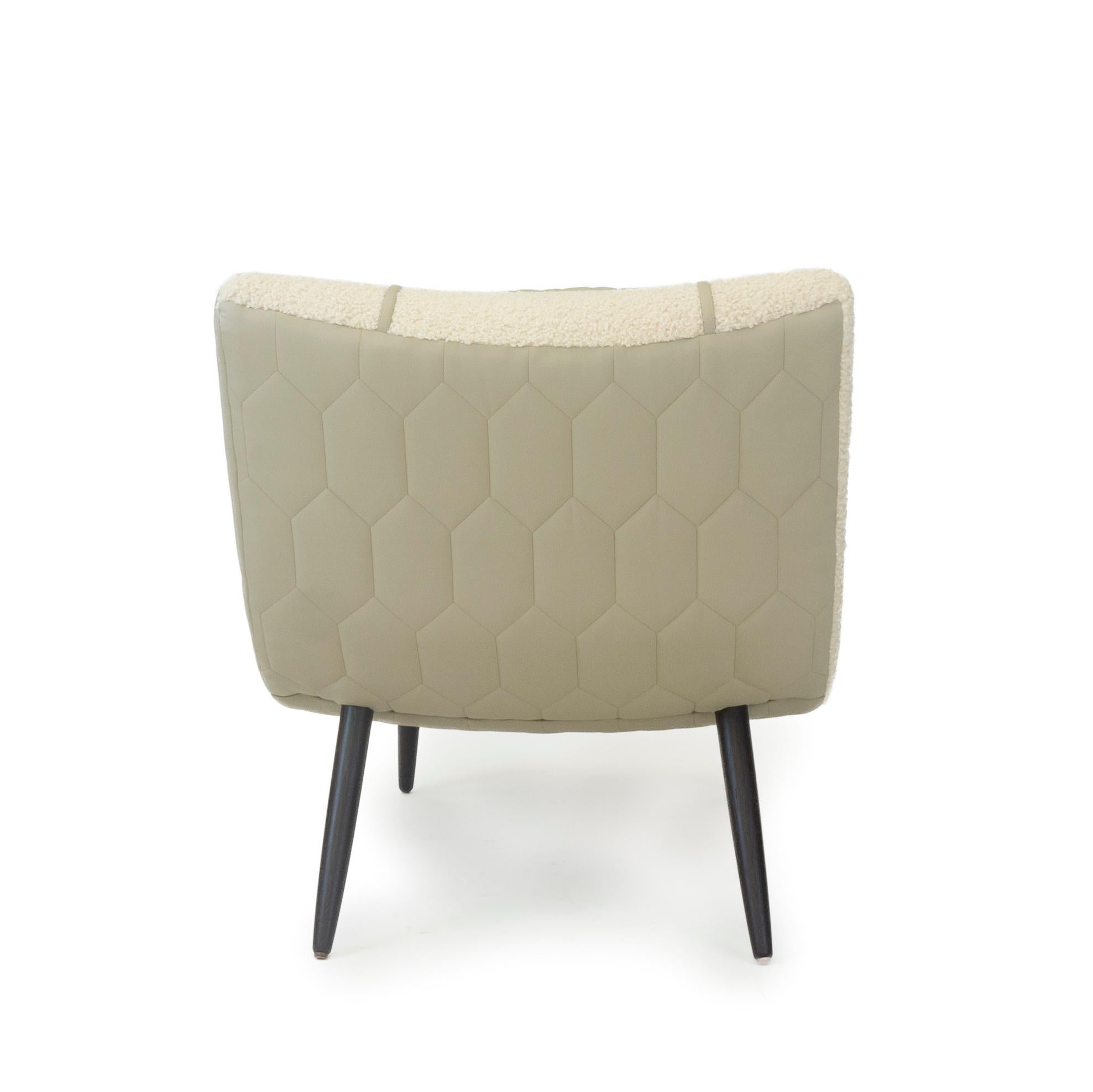Moderne Chaiselongue aus Wolle im Angebot 3