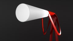 Contemporary Limited Edition Metal&Glass Designer Table Lamp Woooo by Taras Yoom