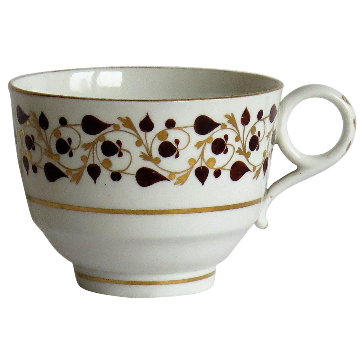 Worcester Barr, Flight & Barr Period Porcelain Tea Cup Hand Painted, circa 1810