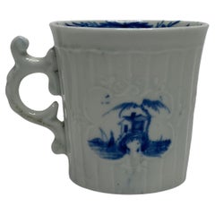 Worcester coffee cup ‘Fisherman & Willow Pavilion’ pattern 1755-1760.