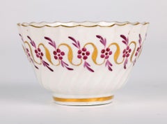 Worcester Flight Rare Early Porcelain Tea bowl and Saucer