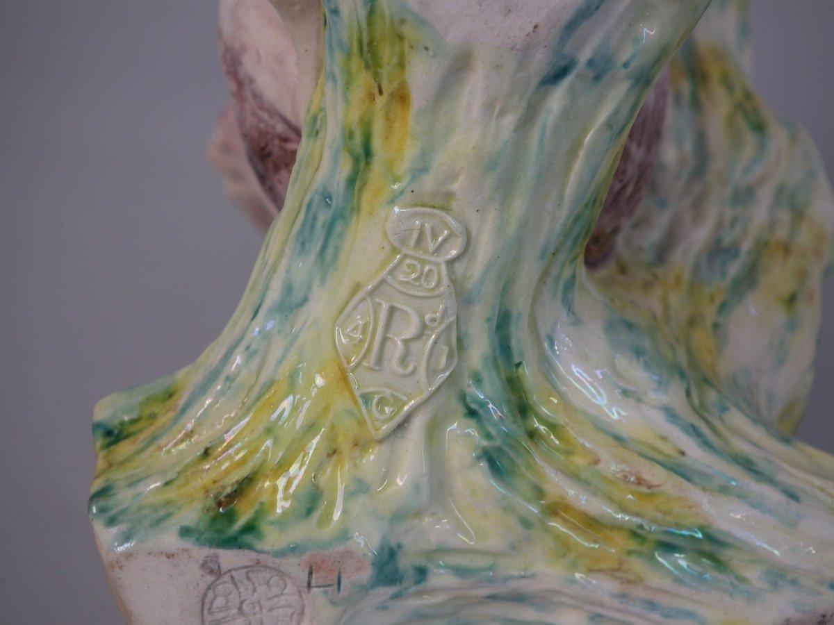 Worcester Majolica Squirrel Figural Vase 2