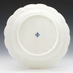 Worcester Porcelain Blue Scale Junket Dish, c1770