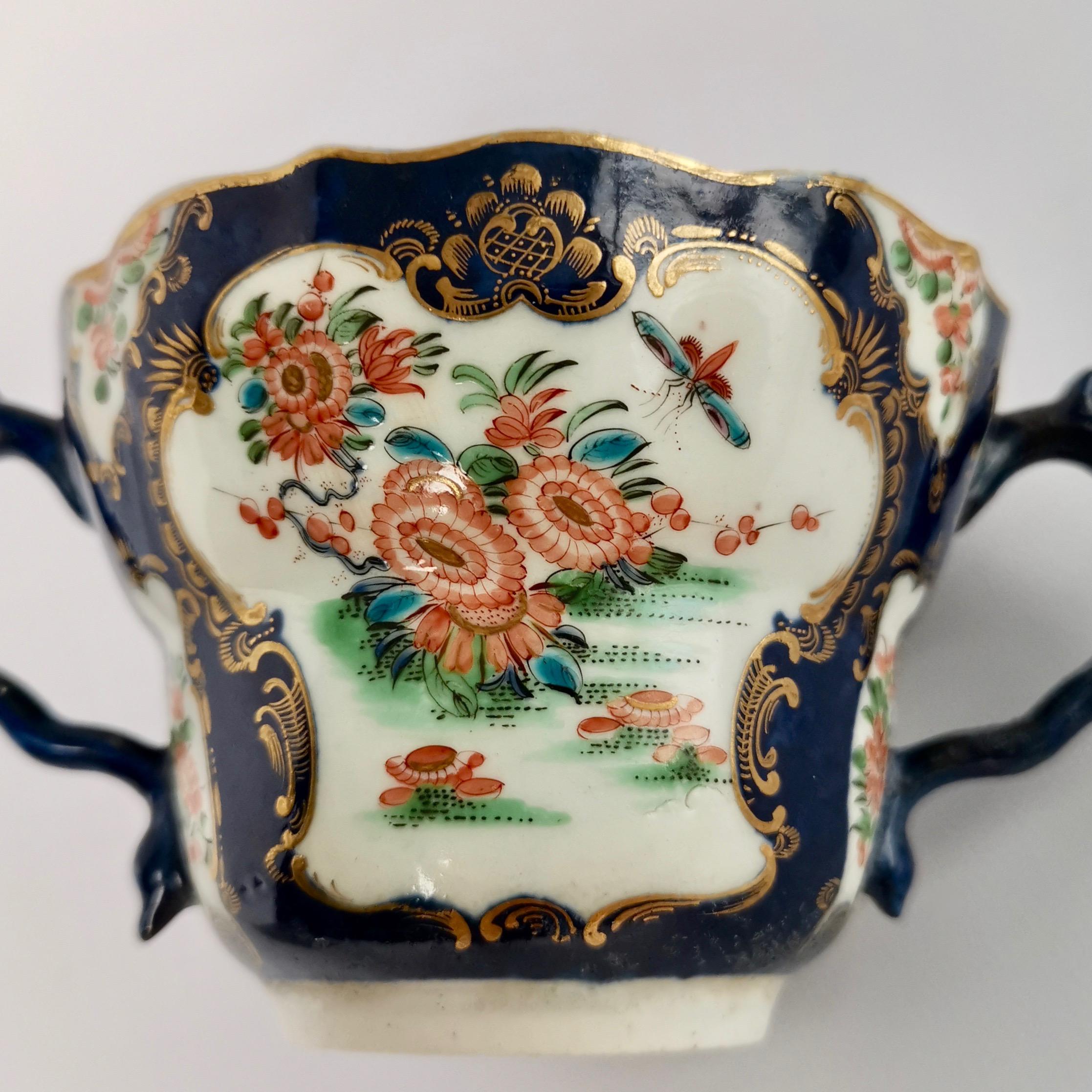 Worcester Porcelain Chocolate Cup, Blue Scale Japanese Kakiemon, ca 1775 4