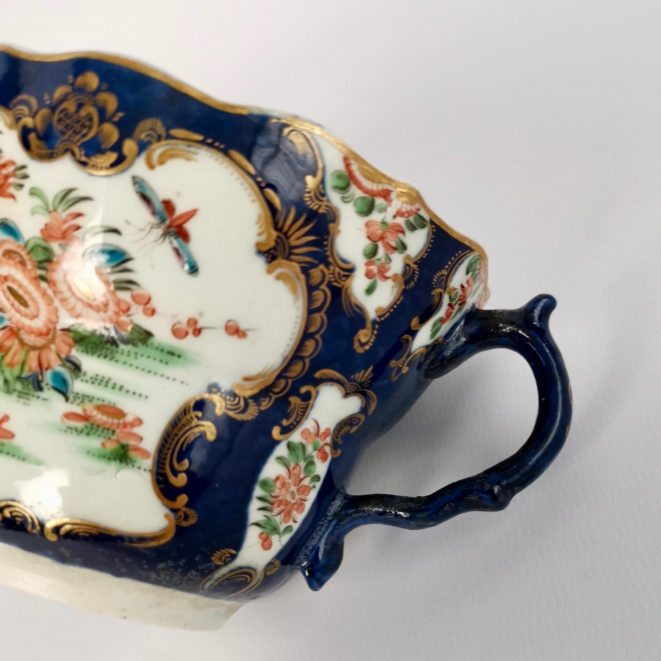 Worcester Porcelain Chocolate Cup, Blue Scale Japanese Kakiemon, ca 1775 6