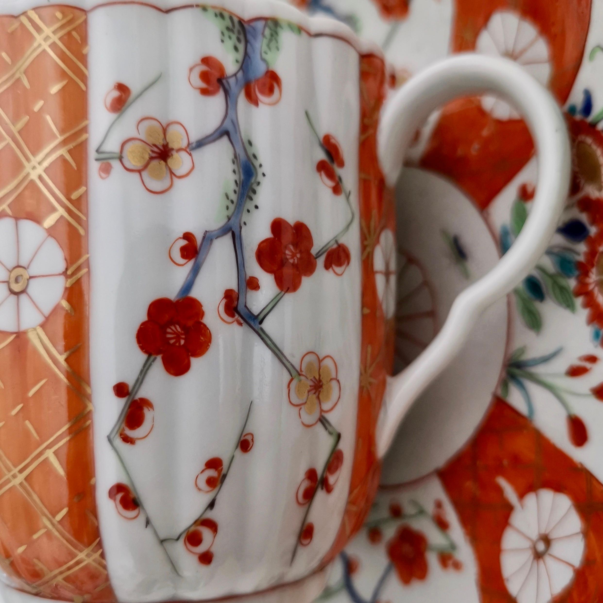 Worcester Porcelain Coffee Cup, Giles Old Scarlet Japan, 18th Century circa 1770 3