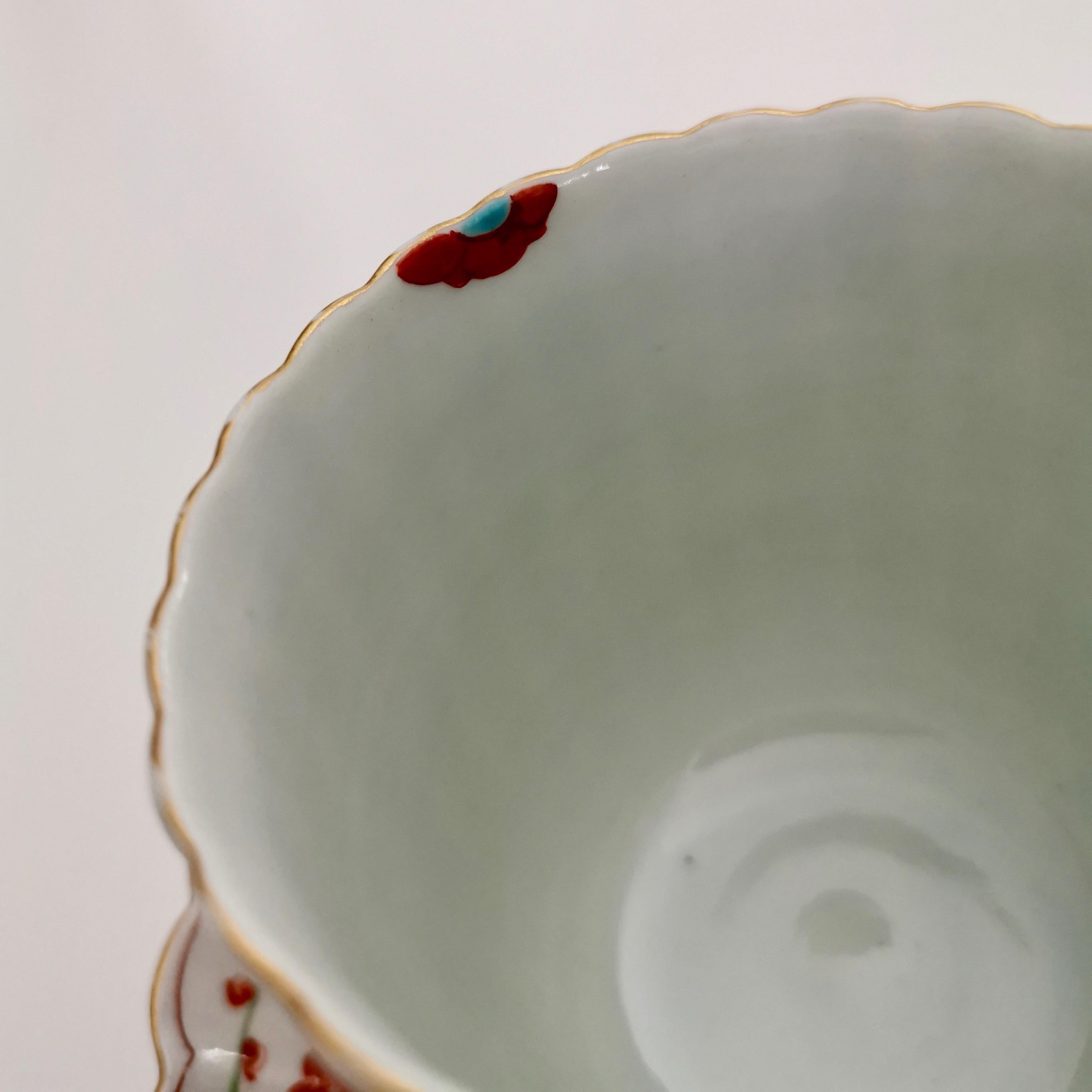 Worcester Porcelain Coffee Cup, Giles Old Scarlet Japan, 18th Century circa 1770 9