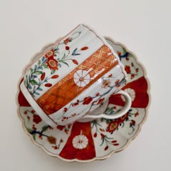 Worcester Porcelain Coffee Cup, Giles Old Scarlet Japan, 18th Century circa 1770