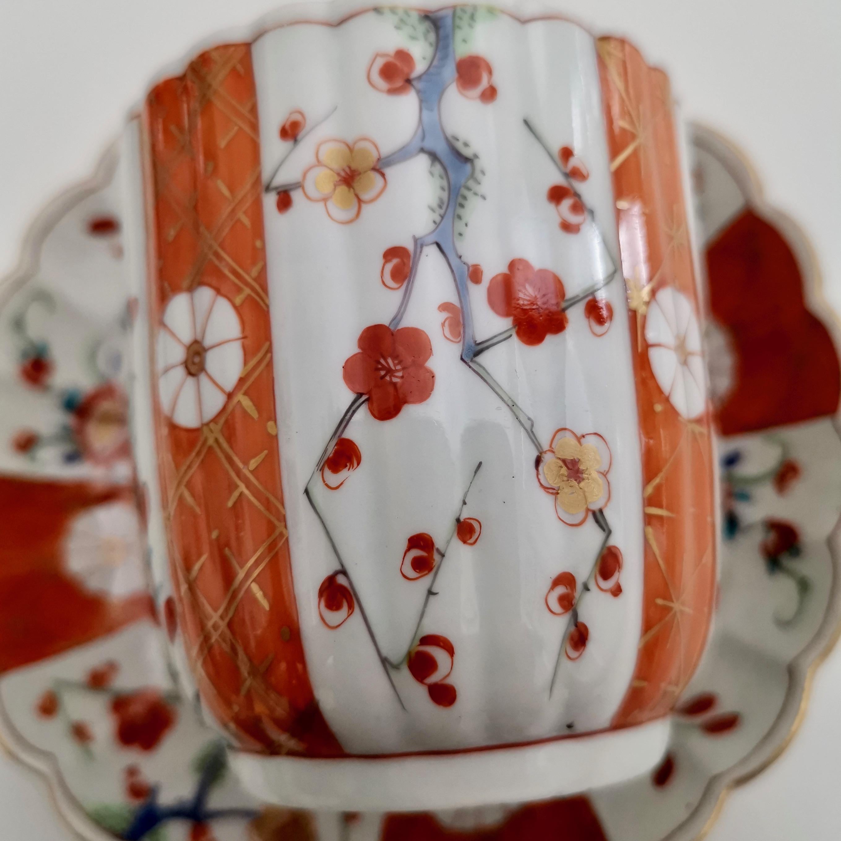 Worcester Porcelain Coffee Cup, Giles Old Scarlet Japan, 18th Century circa 1770 2