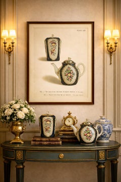 Worcester Porcelain Decorative Object Print, Gilded, 1910, Unframed