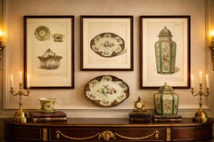 Worcester Porcelain Designs, Dish, Covered Vase & Tea Wares, Gold Decor, 1910