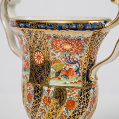 Vase à bourgeons en porcelaine Imari de Worcester peint à la main en Angleterre, vers 1810