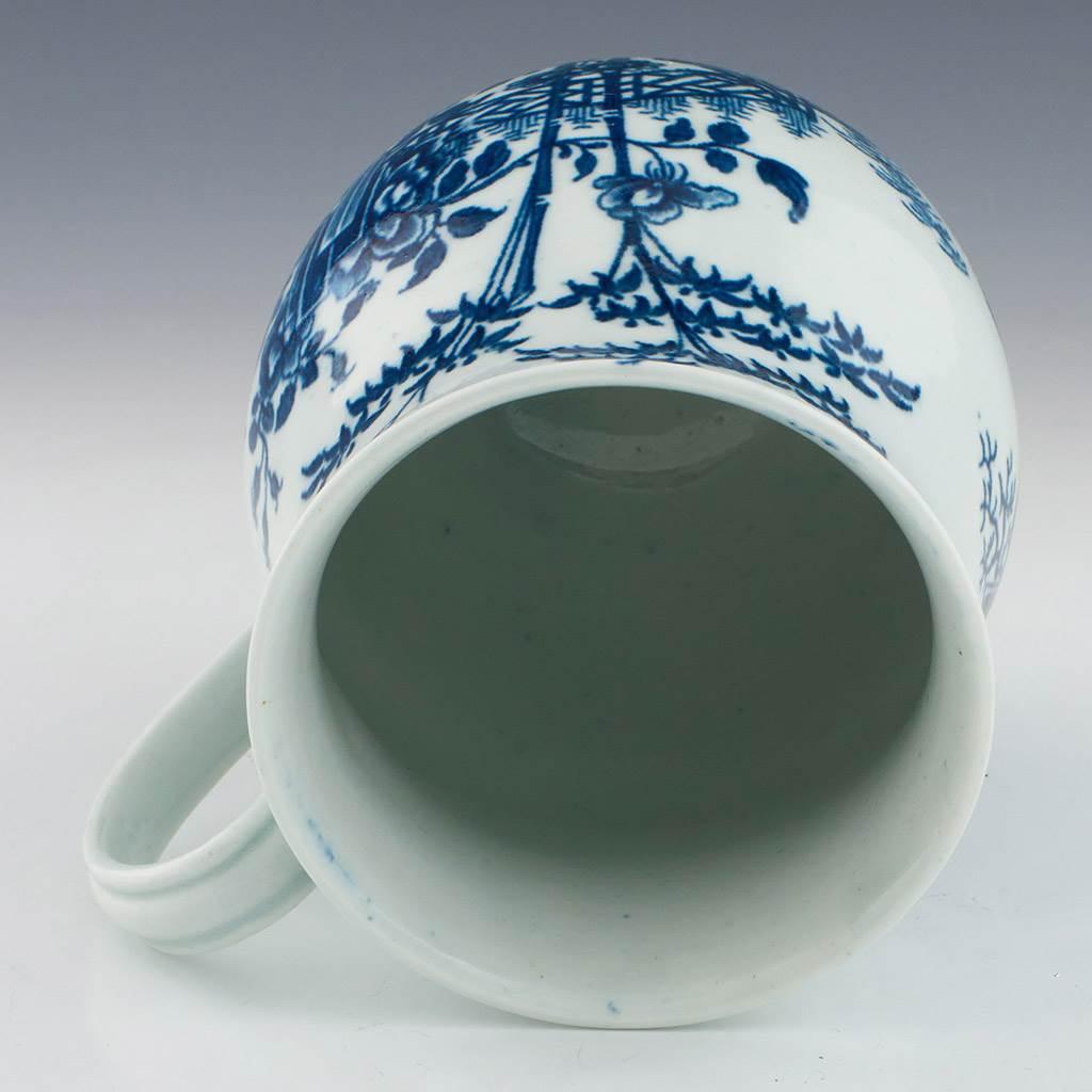 Porcelaine Tasse à cidre en porcelaine Worcester Plantation Pattern en vente