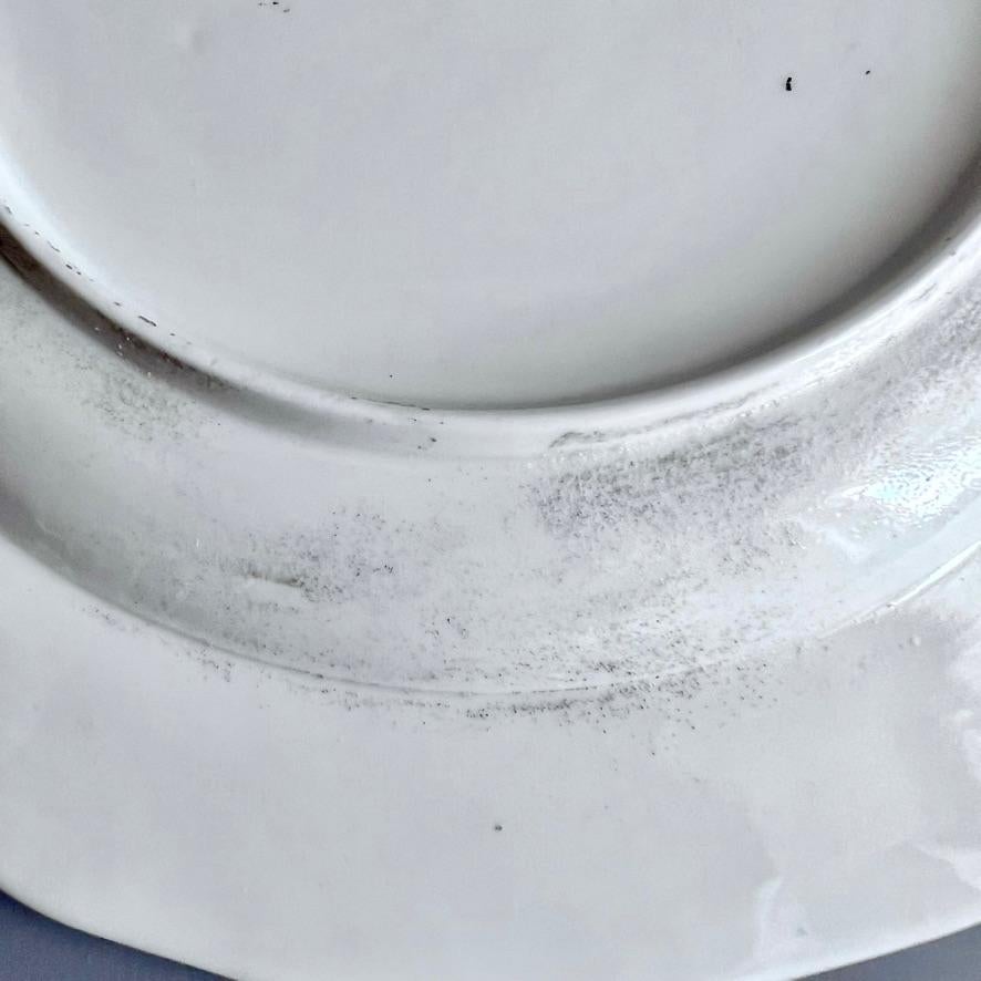 Worcester Porcelain Plate, Flower Sprays by James Giles, ca 1770 For Sale 5