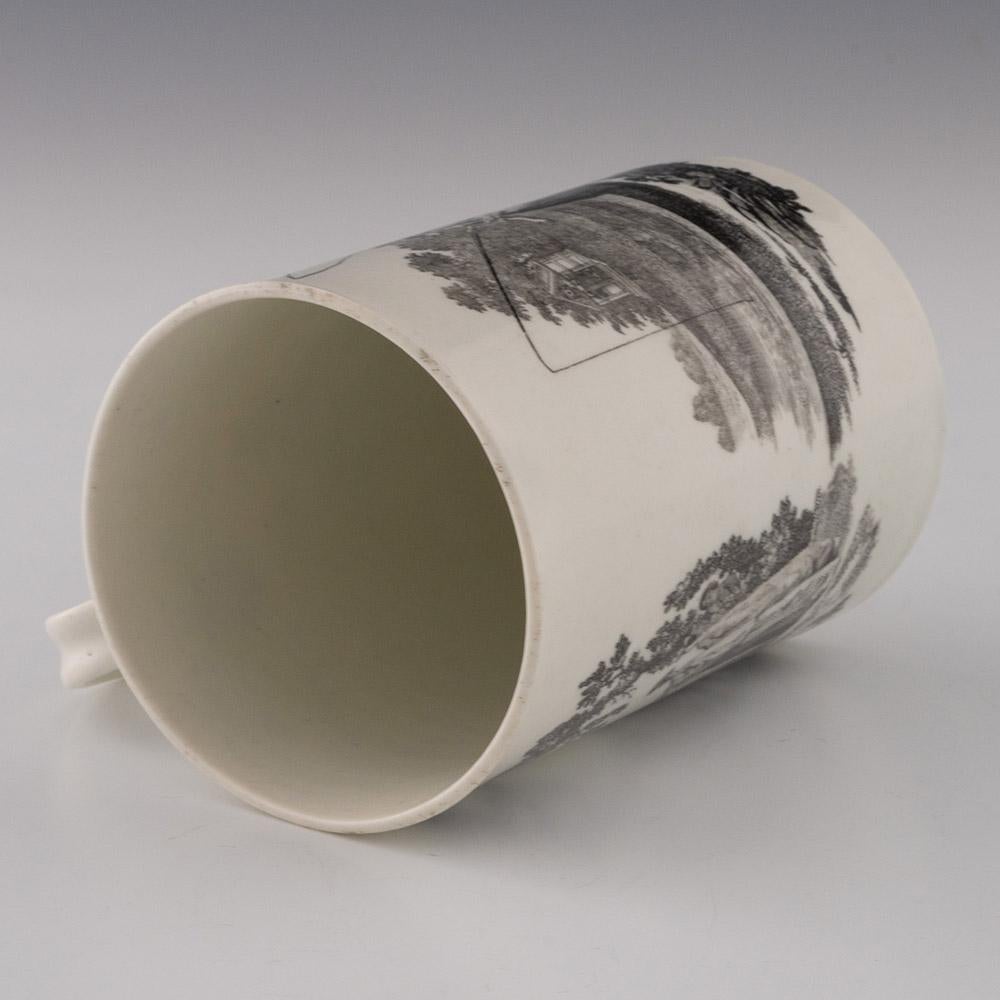 Worcester-Porzellan Robert Hancock Mug Whitton Anglers um 1765 (Mitte des 18. Jahrhunderts) im Angebot