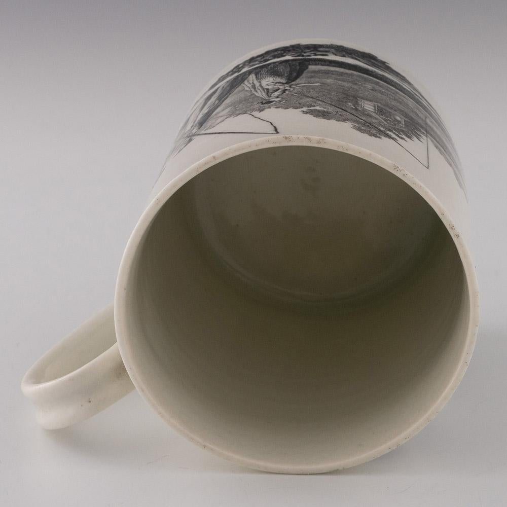Worcester-Porzellan Robert Hancock Mug Whitton Anglers um 1765 im Angebot 2