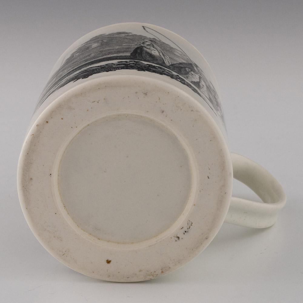 Worcester-Porzellan Robert Hancock Mug Whitton Anglers um 1765 im Angebot 3