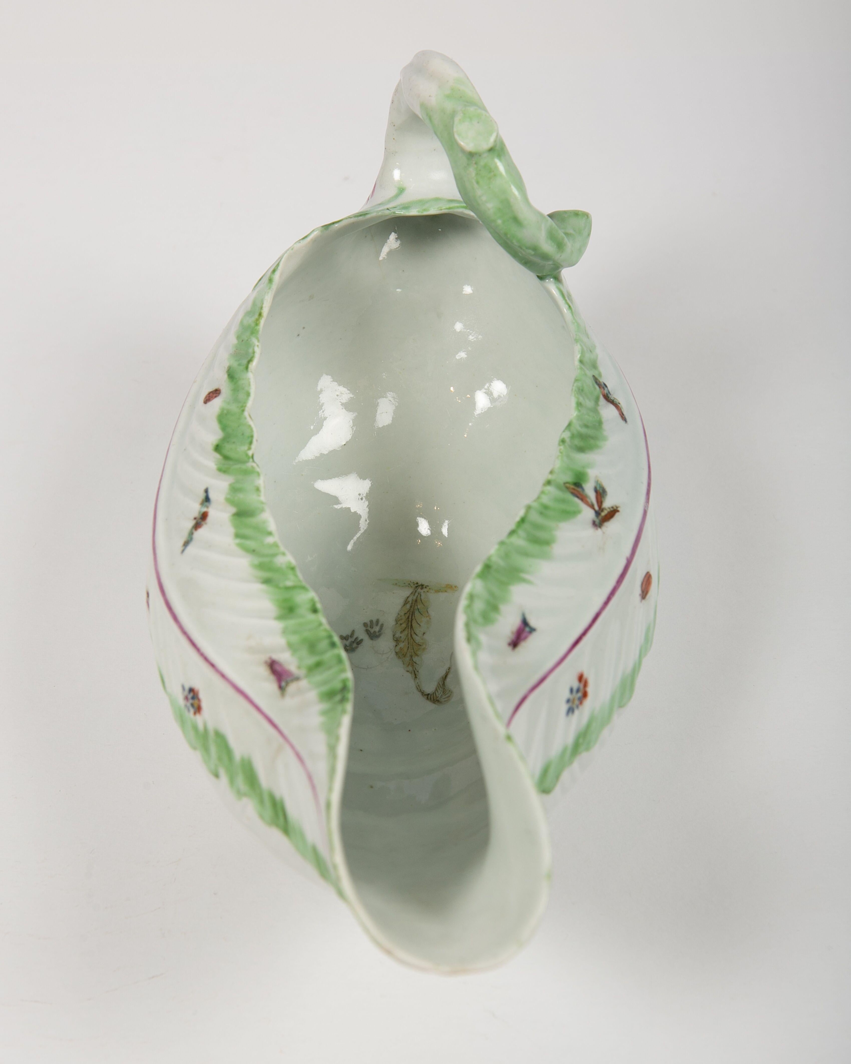 Worcester Porcelain Sauceboat, Made in England, 18th Century 5