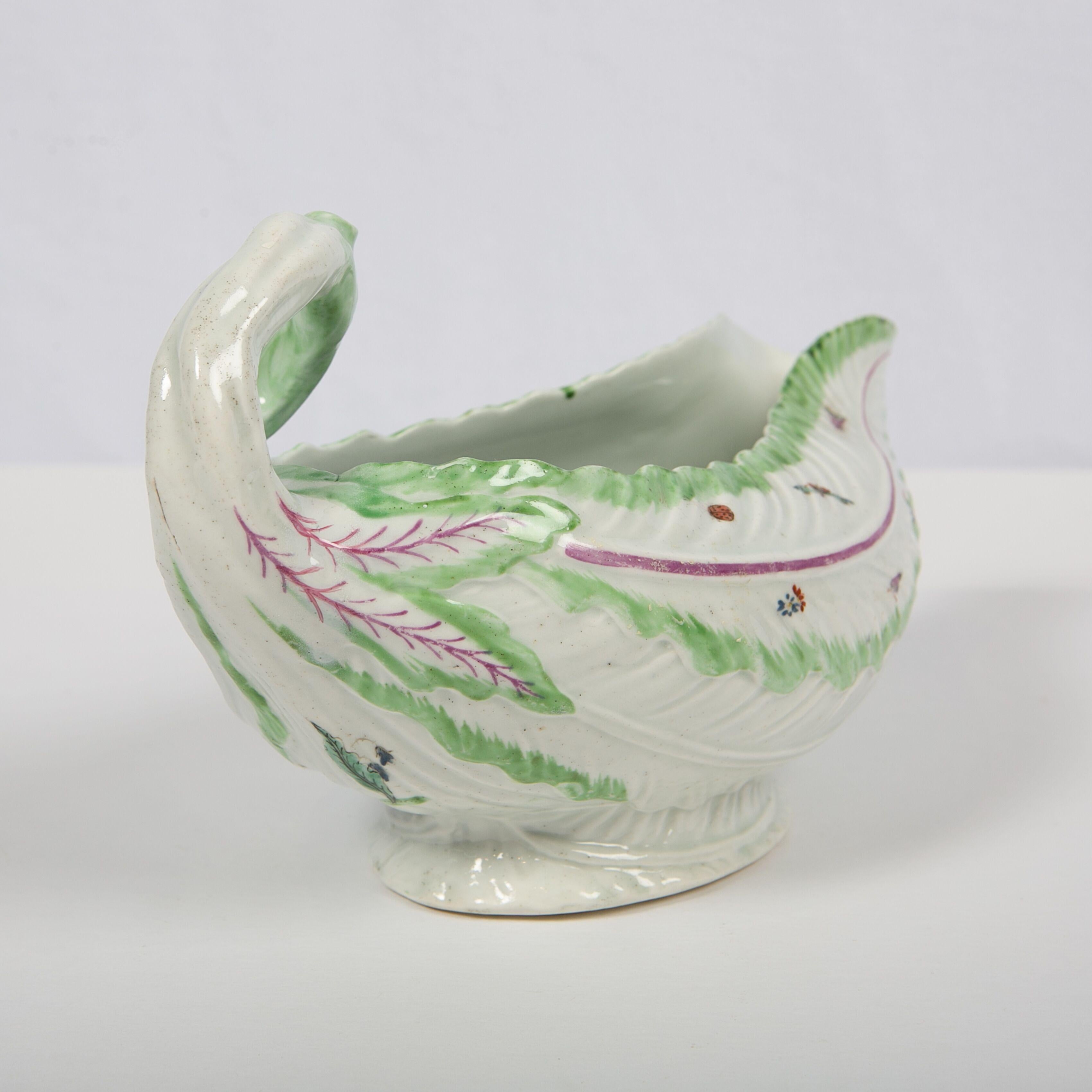 Worcester Porcelain Sauceboat, Made in England, 18th Century 7