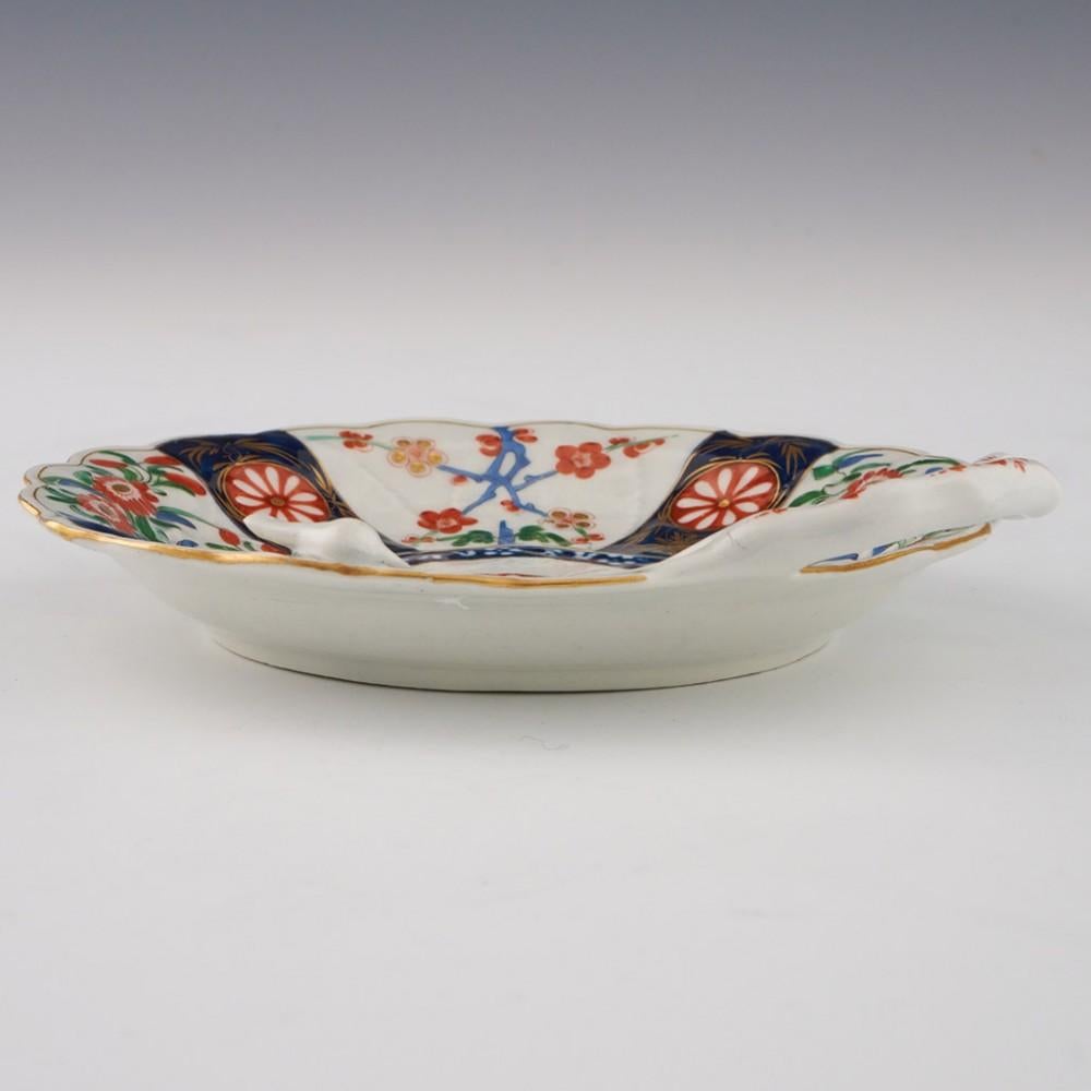 George III Worcester Porcelain Sweetmeat Dish Queens Pattern Blind Earl c1775 For Sale