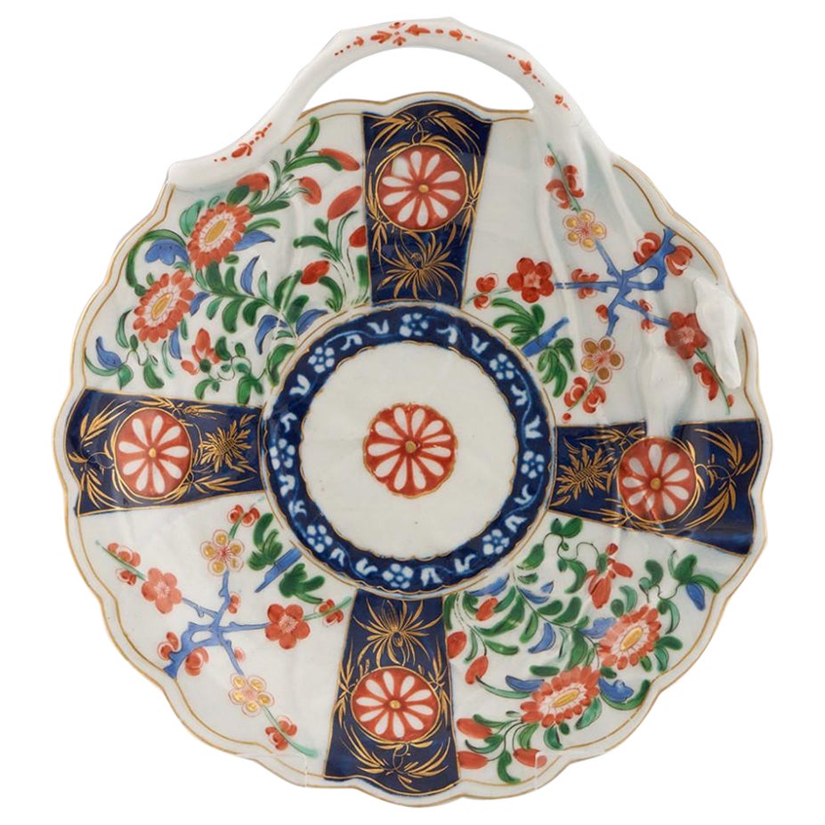 Boucle d'oreille aveugle de Worcester en porcelaine à motif reine, vers 1775 en vente