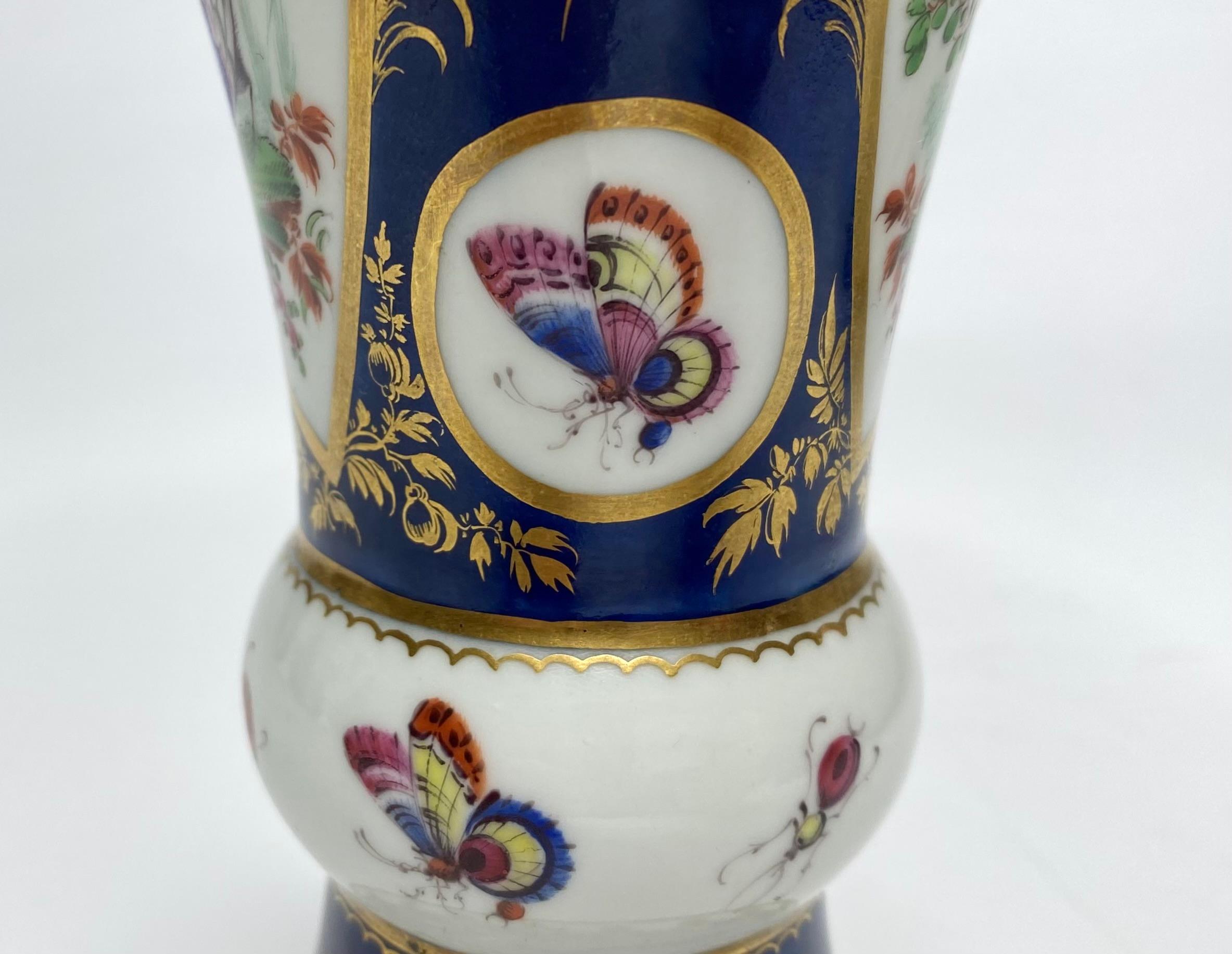 Worcester porcelain vase, Fancy Birds, c. 1770. 4