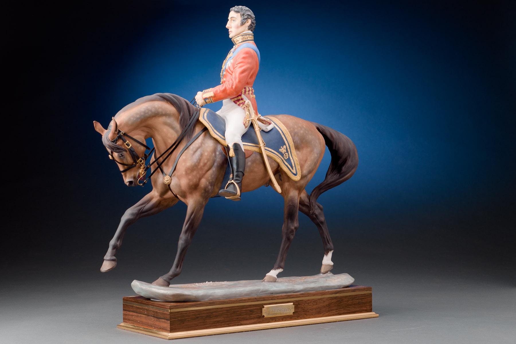 George III Worcester Royal Porcelain Duke of Wellington Sculpture