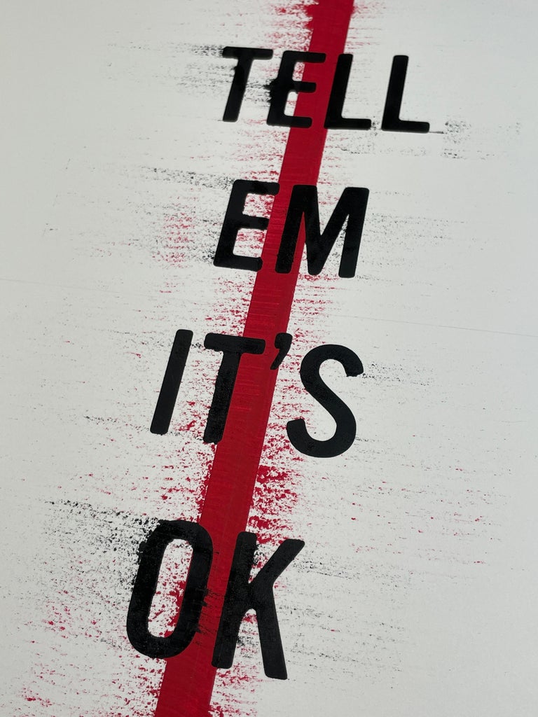 American Word Art Painting, Tell' Em It's Ok For Sale