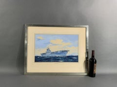 Worden Wood Painting of USS WASP