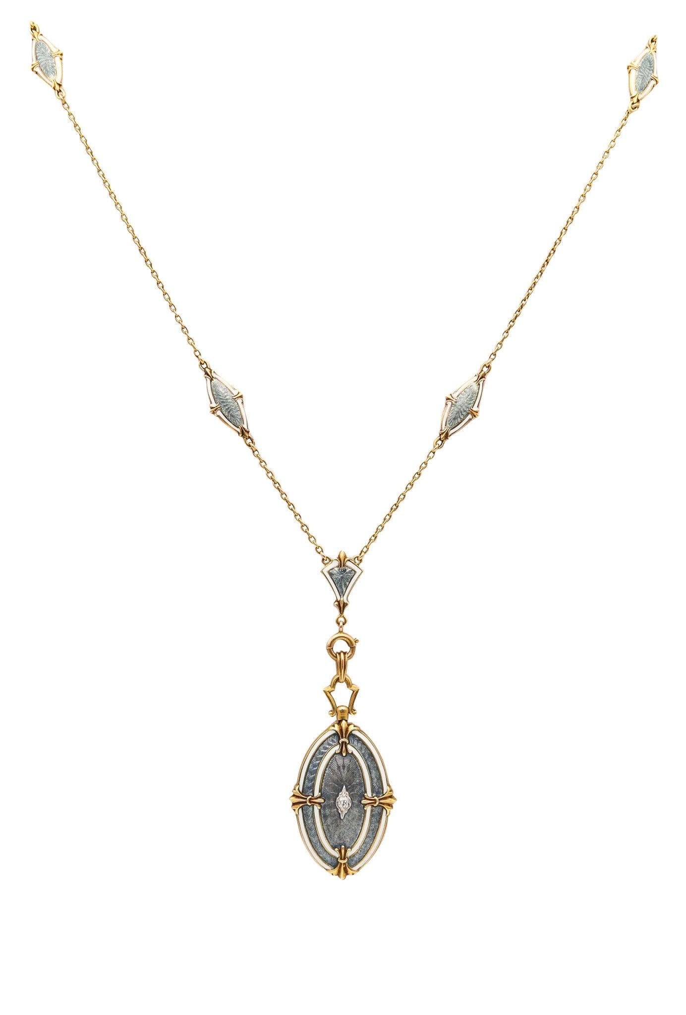 Collana-cappuccio arabescata in stile Art déco disegnata da Wordley Allsopp & Bliss.

Si tratta di una bellissima collana-collo colorata, creata nel Newark New Jersey dalla Wordley Allsopp & Bliss Company, nel 1910. Questa fantastica collana è stata