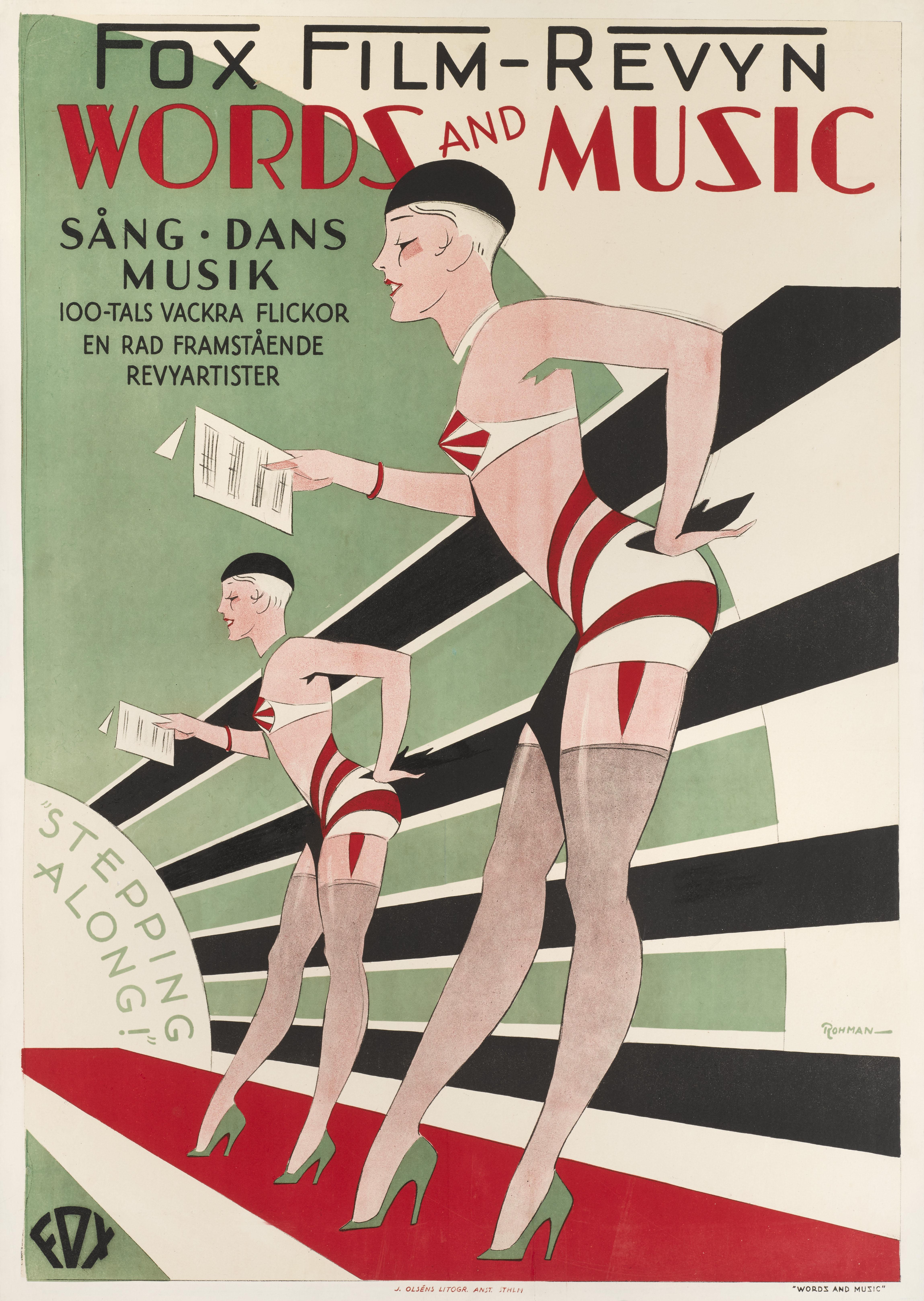 Art Deco Words and Music / Sang dans Musik