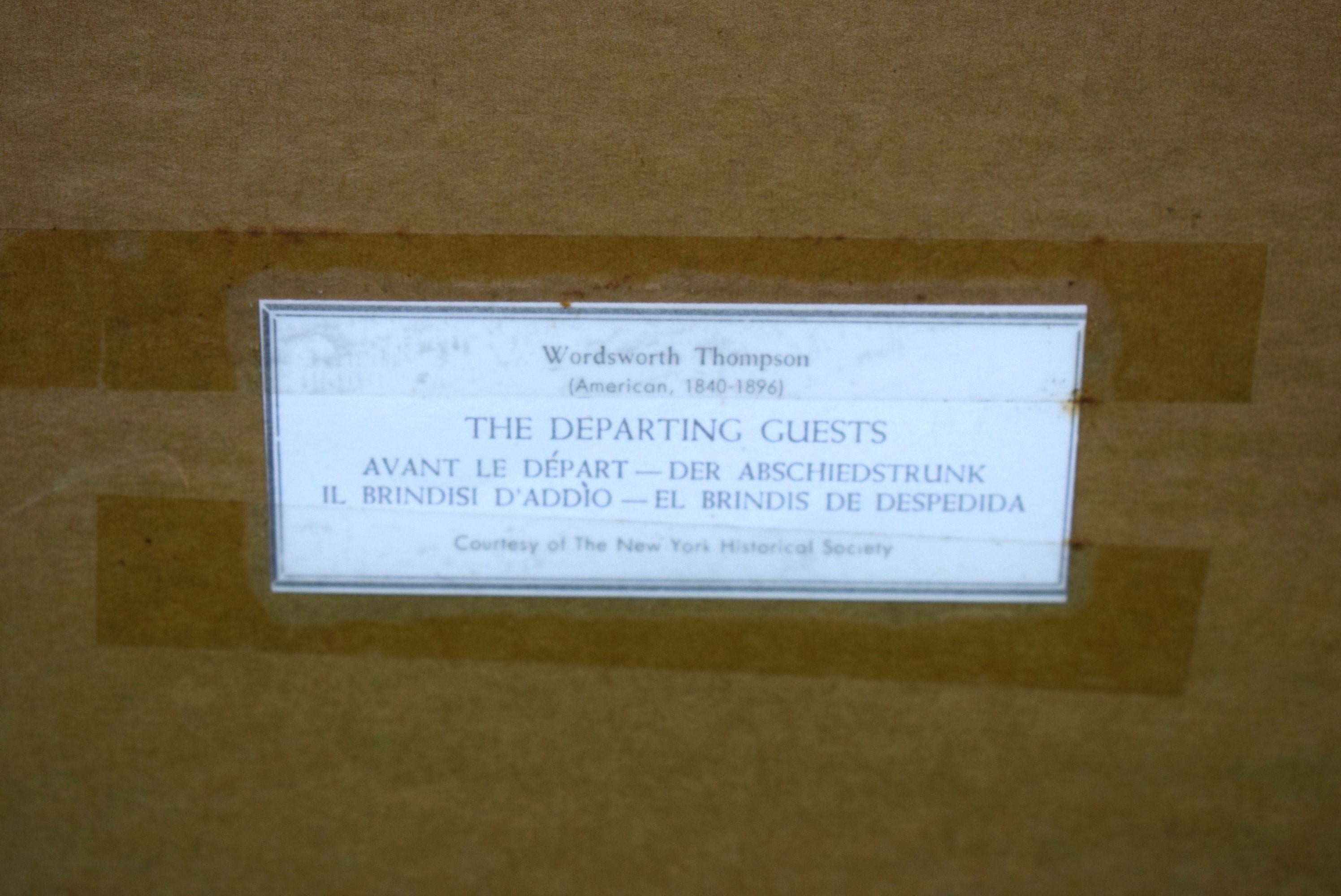 « The Departing Guests » par Alfred Wordsworth Thompson (Américain, 1840-1896) en vente 5