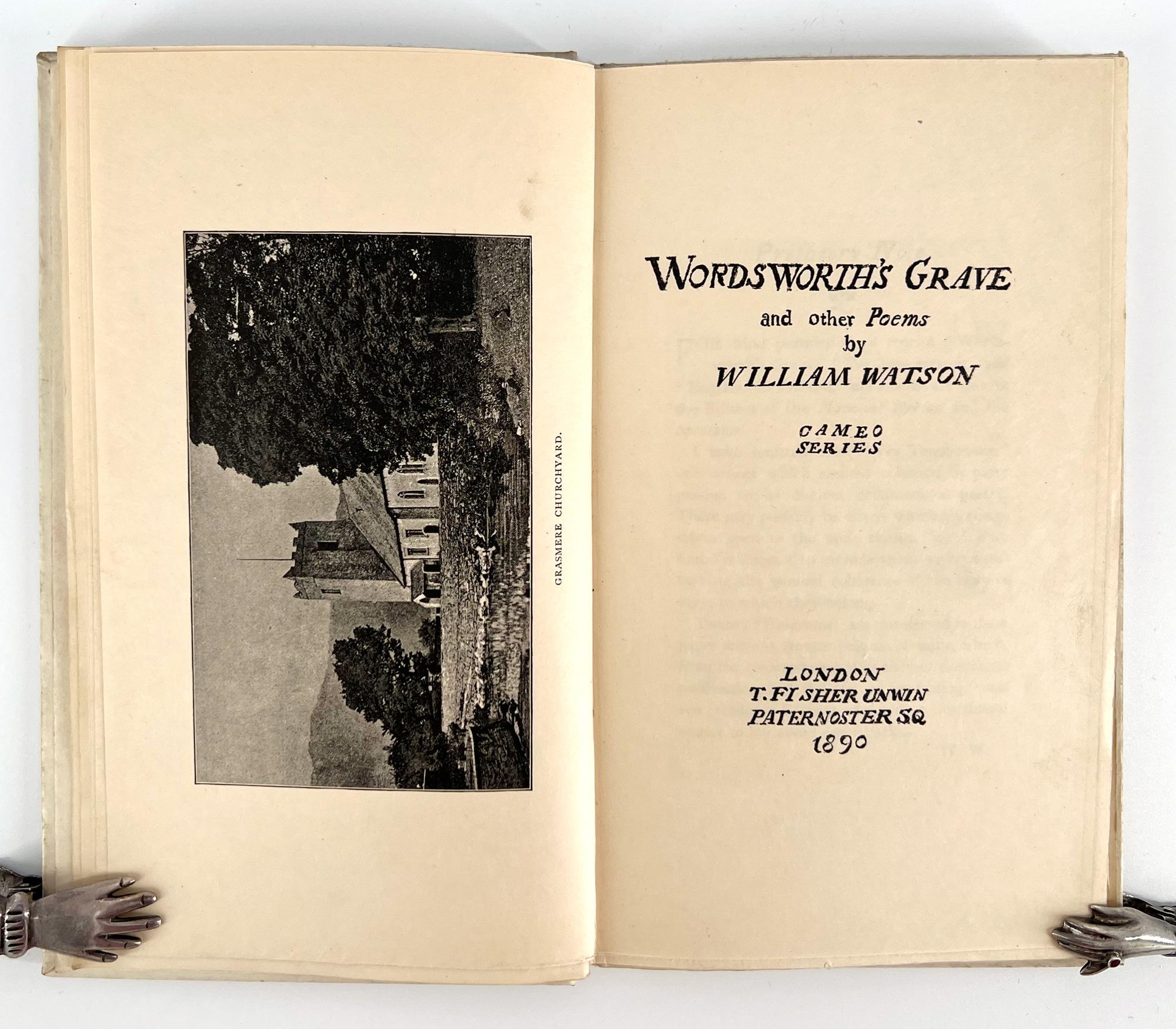 La tombe de Wordsworth et autres poèmes de William Watson Excellent état - En vente à Middletown, NY