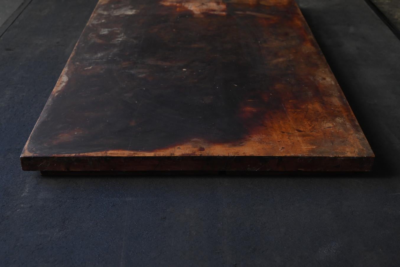 Arbeitstafel, die von einem Lackhandwerker/20. Jahrhundert verwendet wurde/wie ein abstraktes Gemälde im Angebot 2
