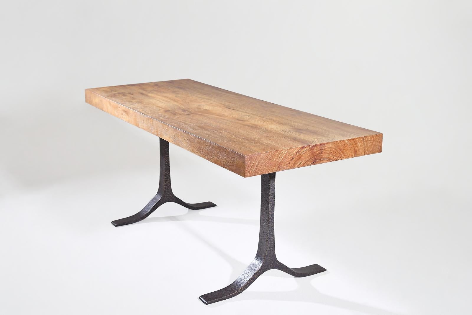 A client commissioned a desk which hearken back to the Chinese heritage of using a single slab of Chicken Wing Wood collection as a table top. This wood has a unique grain “like feathers of a bird”, hence named “Chicken-Wing” by the Chinese. The
