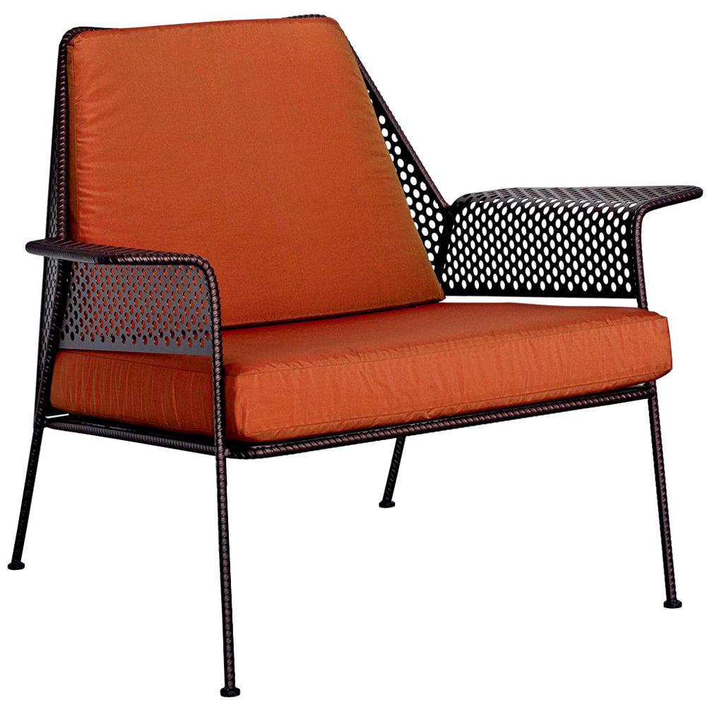 "Work is Over" Lounge Chair in Varnished Steel by Moroso for Diesel