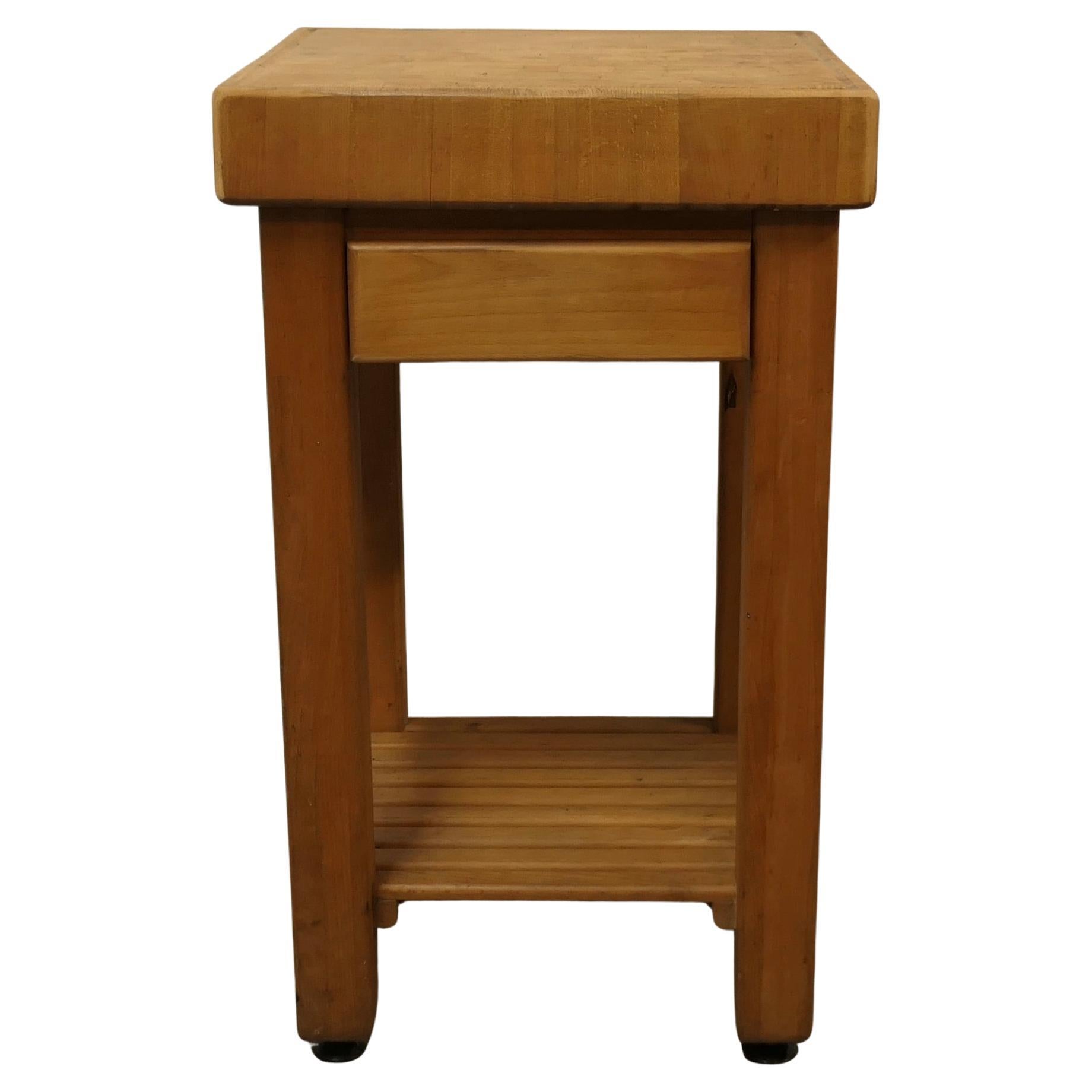 Mesa de trabajo, tabla de cortar, isla de cocina, antigüedad industrial   Esta es una buena