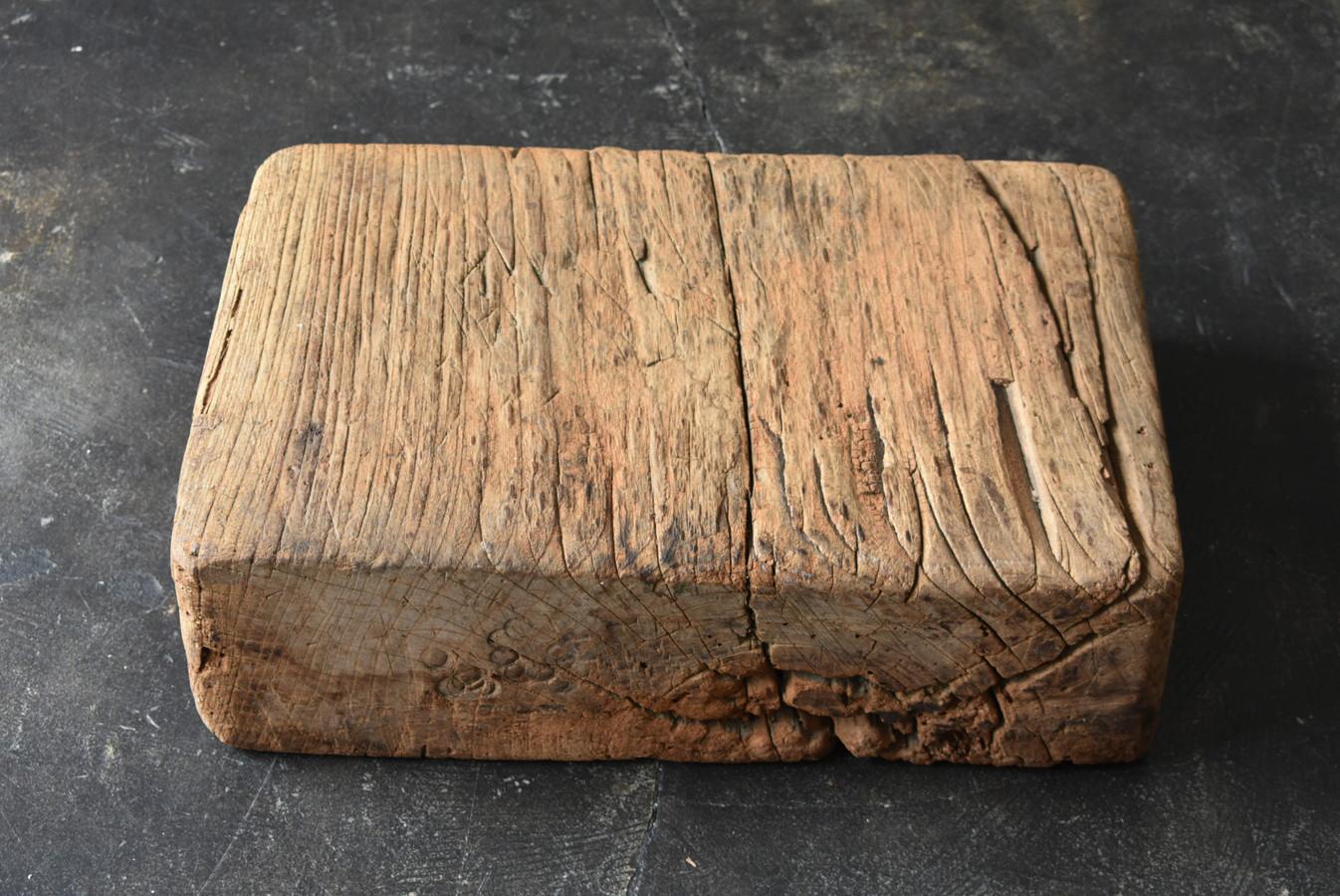 Taisho Workbench Used by a Japanese Craftsman / a Block of Wood / a Wabi-Sabi Board