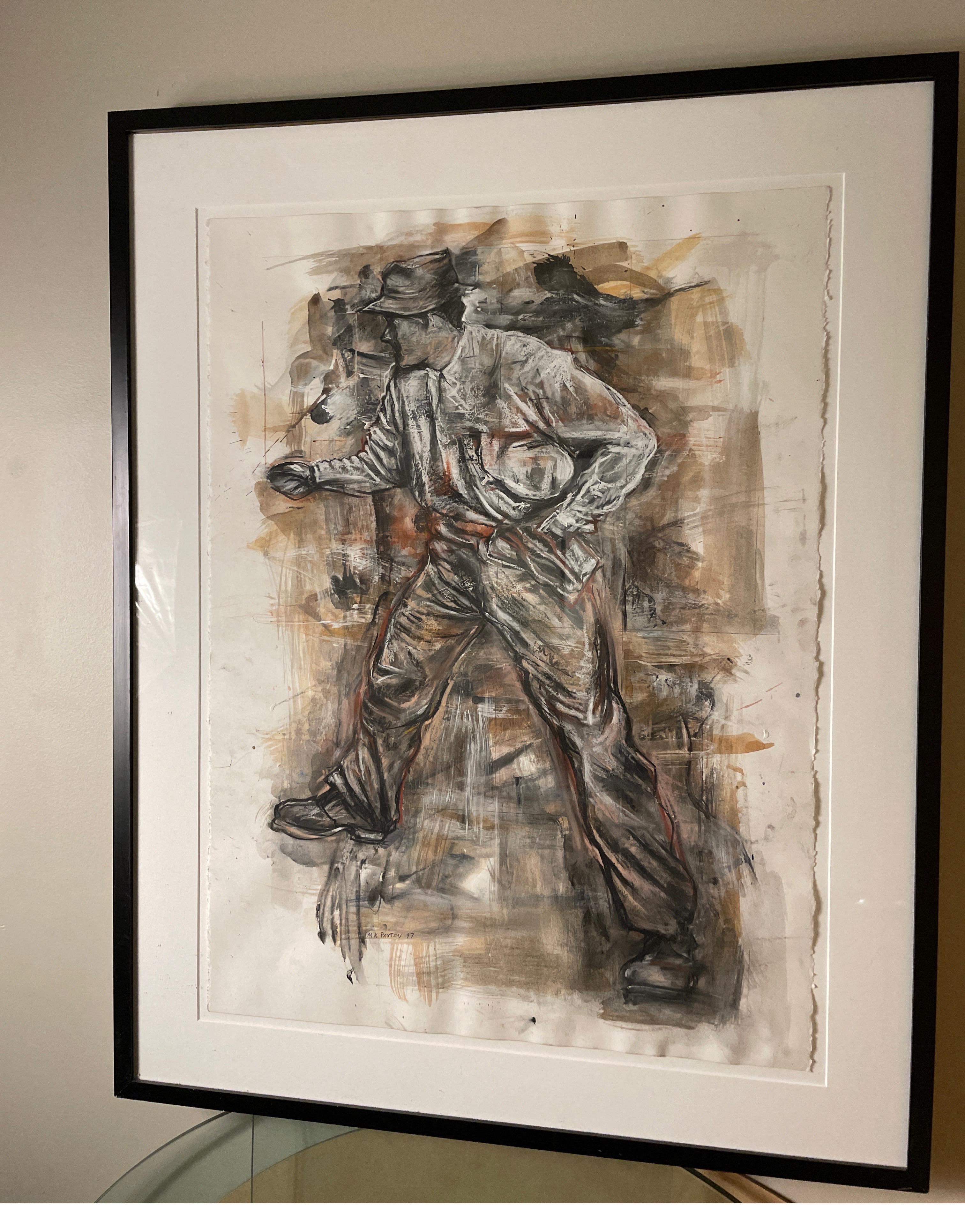 Paint “Worker” art by Michael K Paxton For Sale